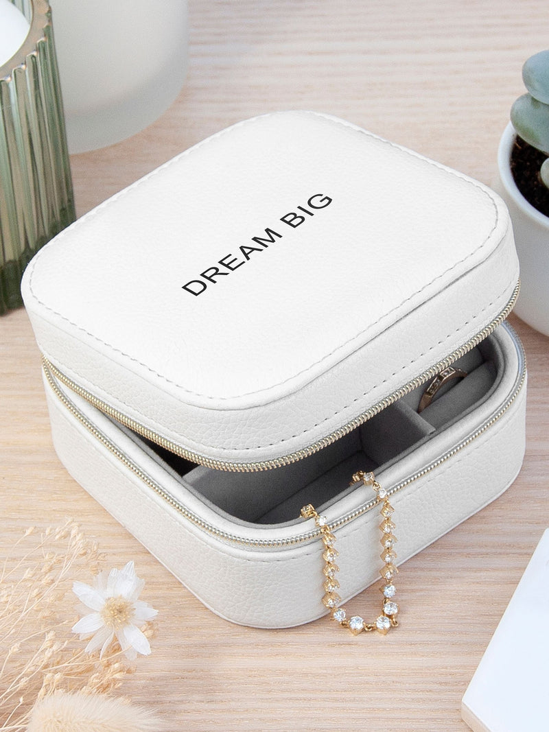 Treat Republic Personalised Bold Message Travel Jewellery Case