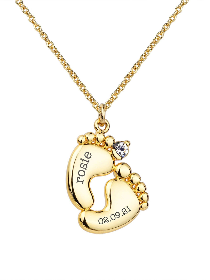 Treat Republic baby personalised feet necklace (British brand)