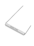 Treat Republic personalised horizontal bar necklace with 48cm chain (British brand)