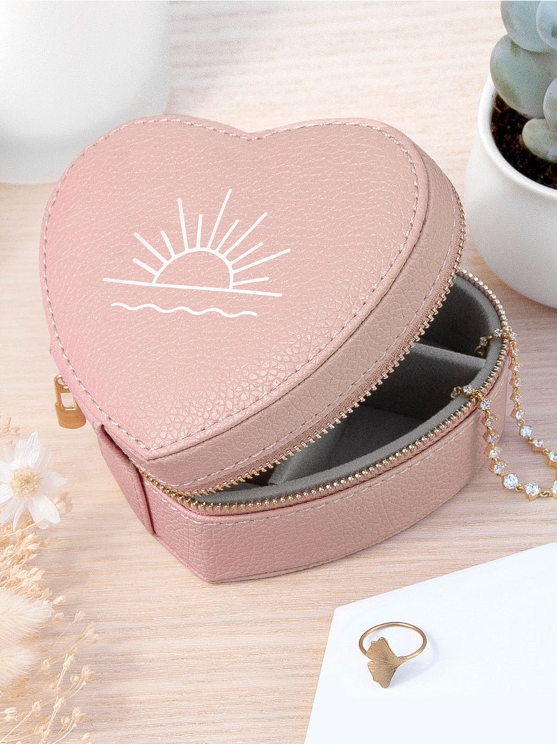 Treat Republic customisable icon heart jewellery case (British brand)
