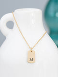 Treat Republic monogrammed tag necklace chain length 41-46cm (British brand)