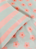 Sage Green Floral Duvet Cover and Pillowcase Set (British brand)