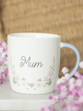 Something Different White Mum Pastel Floral Print Mug