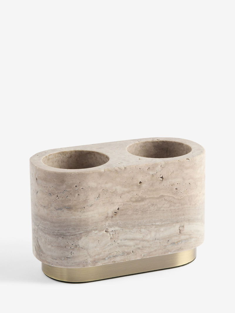 N. Premium grey marble toothbrush tidy, UK version