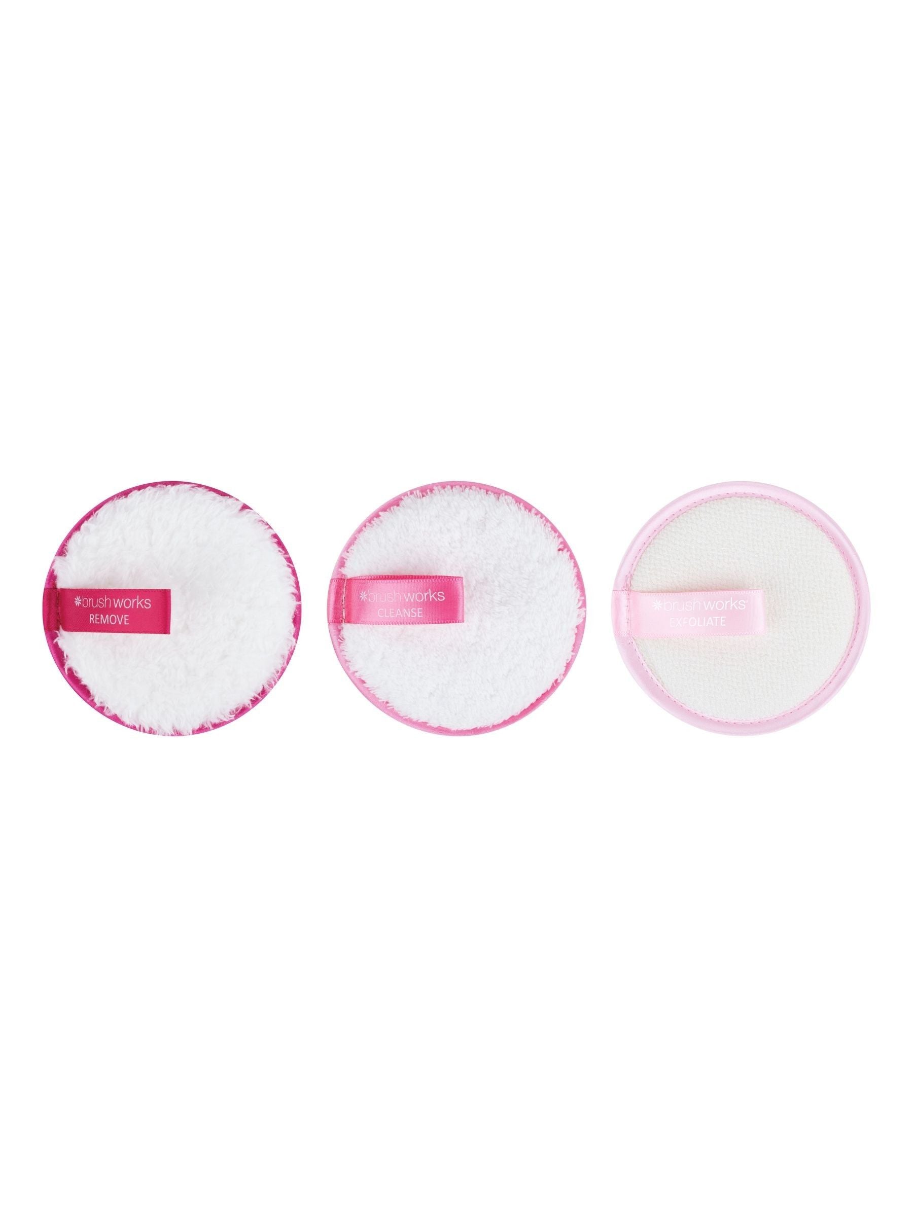 Brush Works cleanse and refresh face pads three-pack - British product