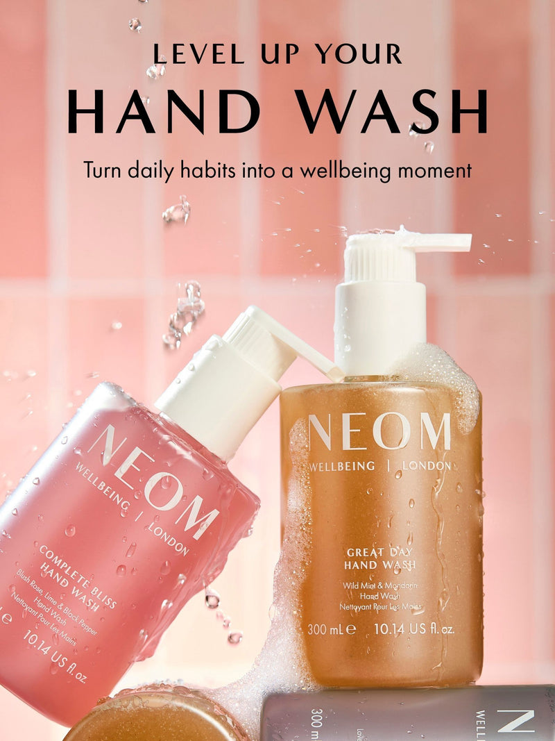 Neom hand wash Blush Rose, Lime & Black Pepper, imported from the UK