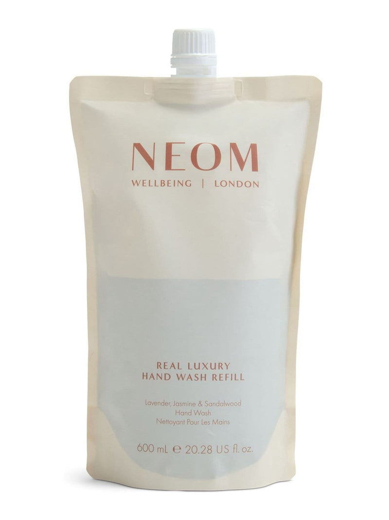 Neom hand wash refill with Lavender, Jasmine and Sandalwood scents, imported from the UK