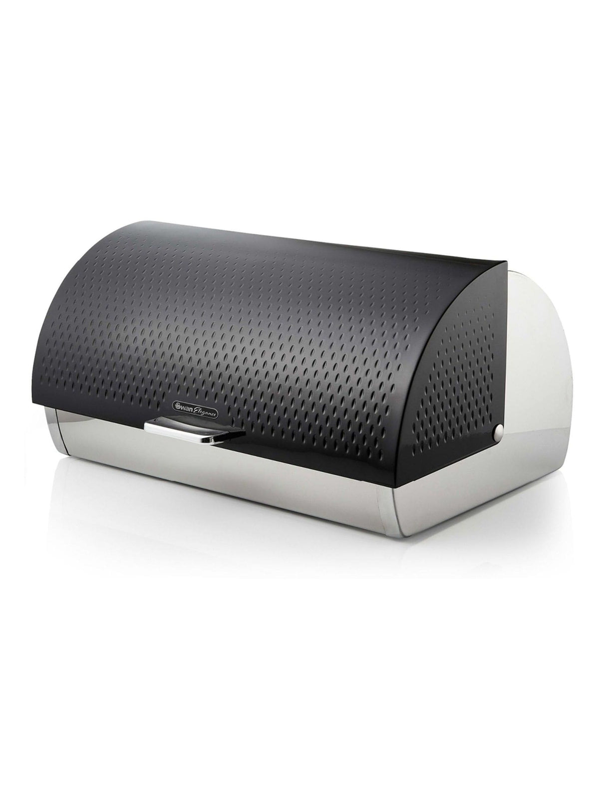 Swan black roll top bread bin 14 litre (British brand)