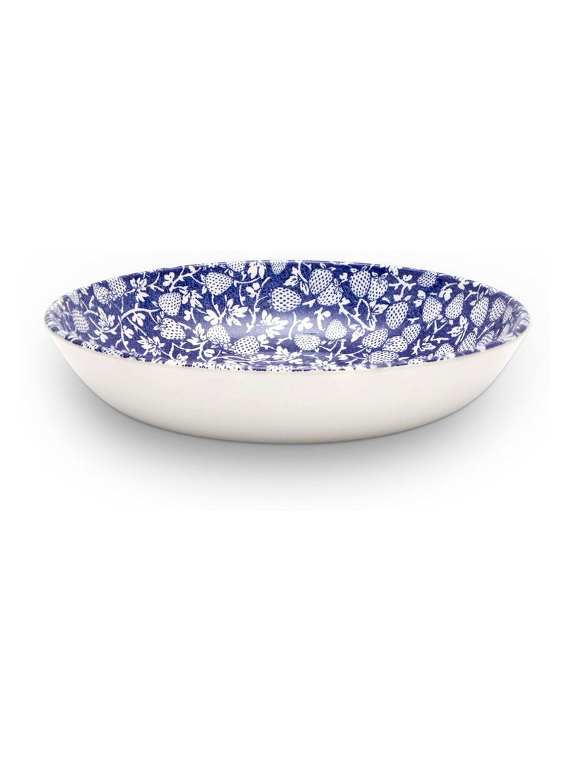 Wade Set of 4 Blue Eton Pasta Bowls with Strawberry Design