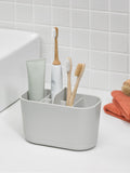 ReBorn Stone large bathroom caddy with soap dispenser and soap dish, imported from the UK
