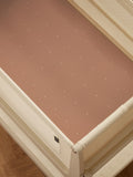 Snuz 2 pack blush dot crib sheets for baby beds (British brand)