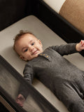 Snuz grey baby crib sheets 2 pack (British brand)
