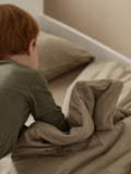 Snuz Sage Cross cot bed duvet set with pillowcase (British brand)