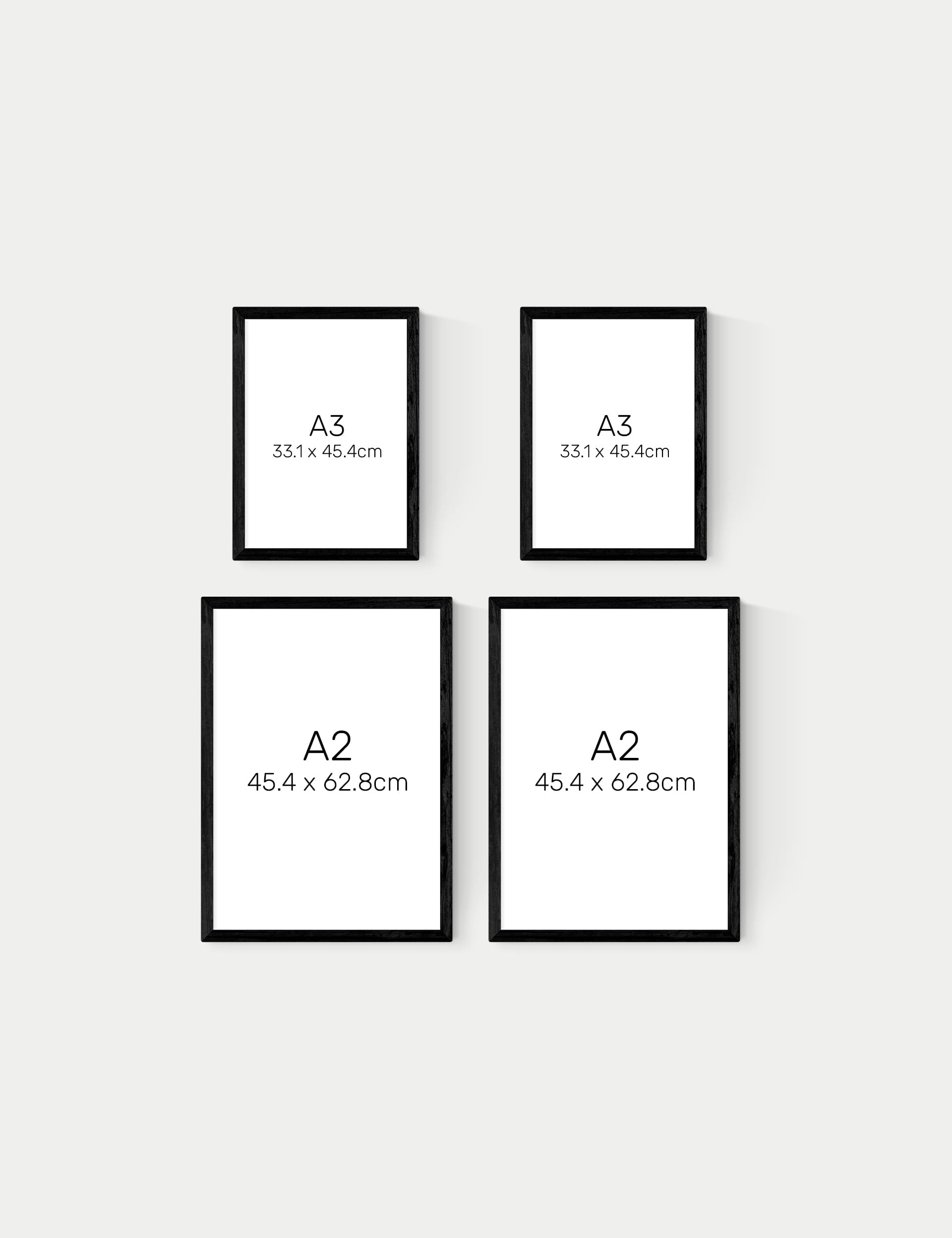 East End Prints Fire Triptych Trio Framed Art Set - British product