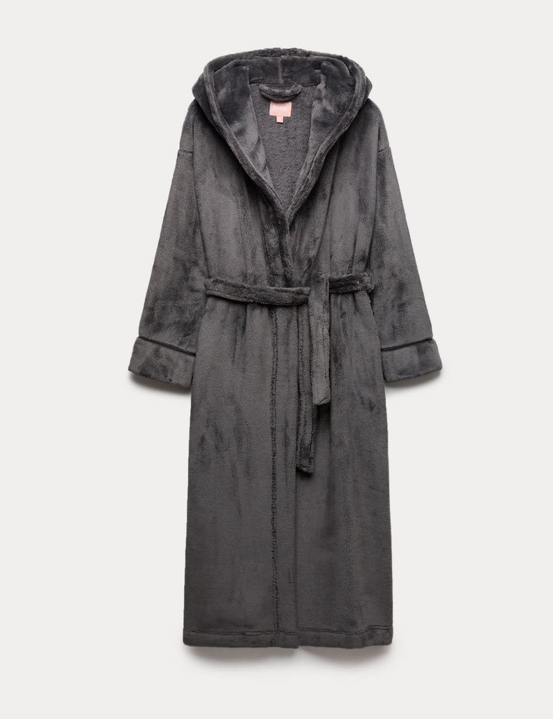 Rosie fleece hooded dressing gown - British product