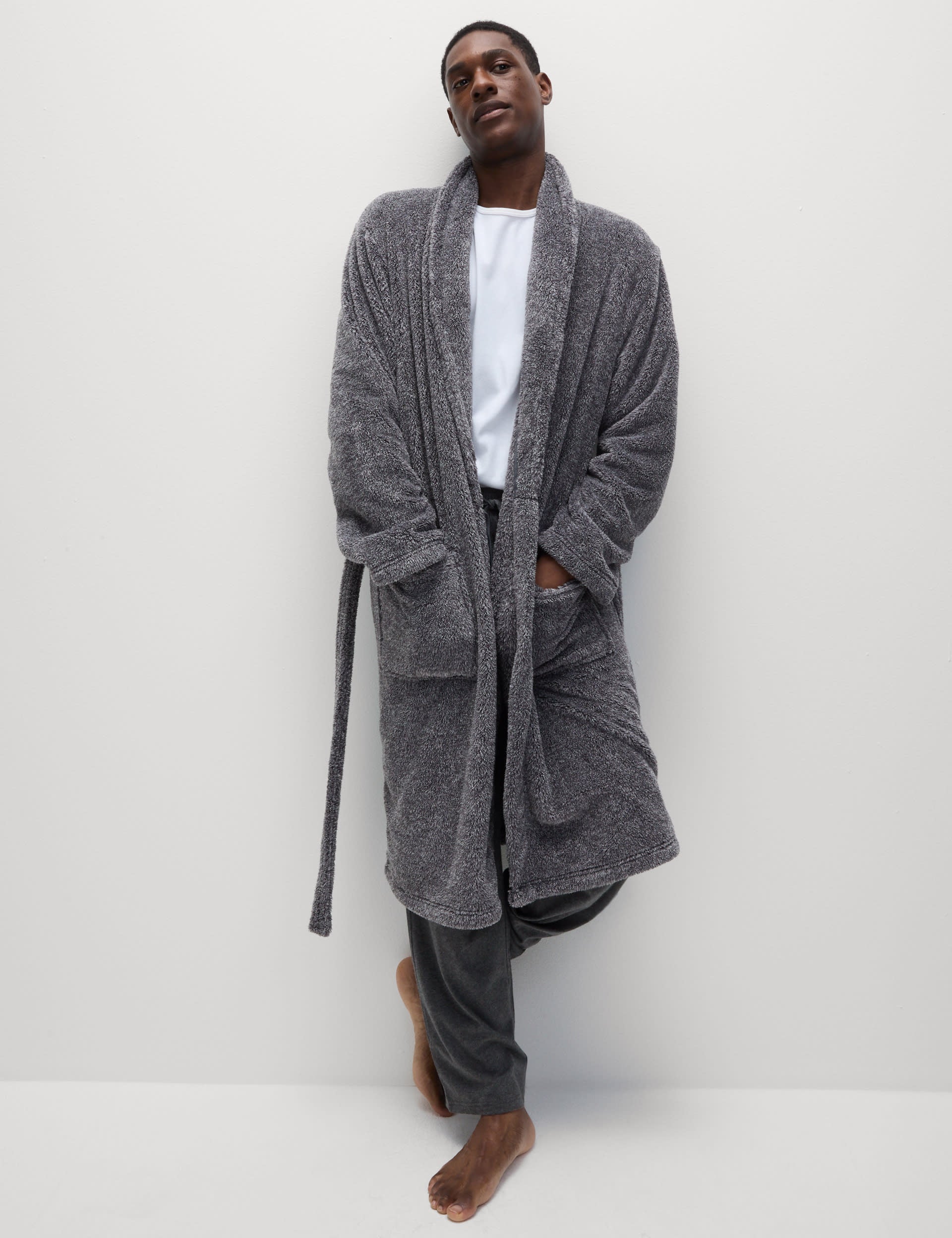 M&S Fleece Dressing Gown - British product