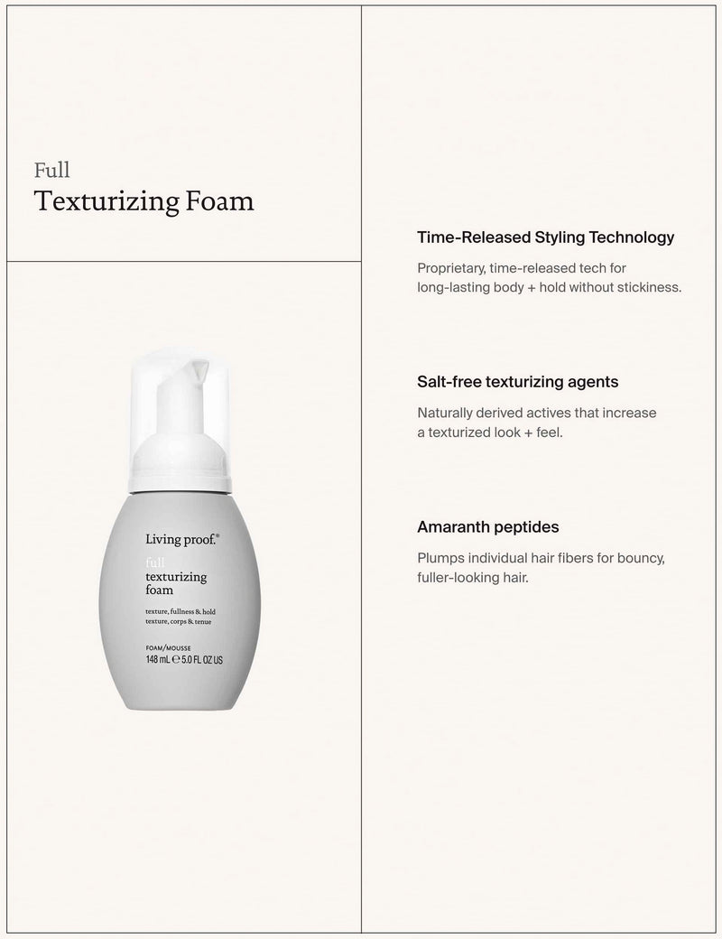 Living Proof Full Texturizing Foam 148ml - British product