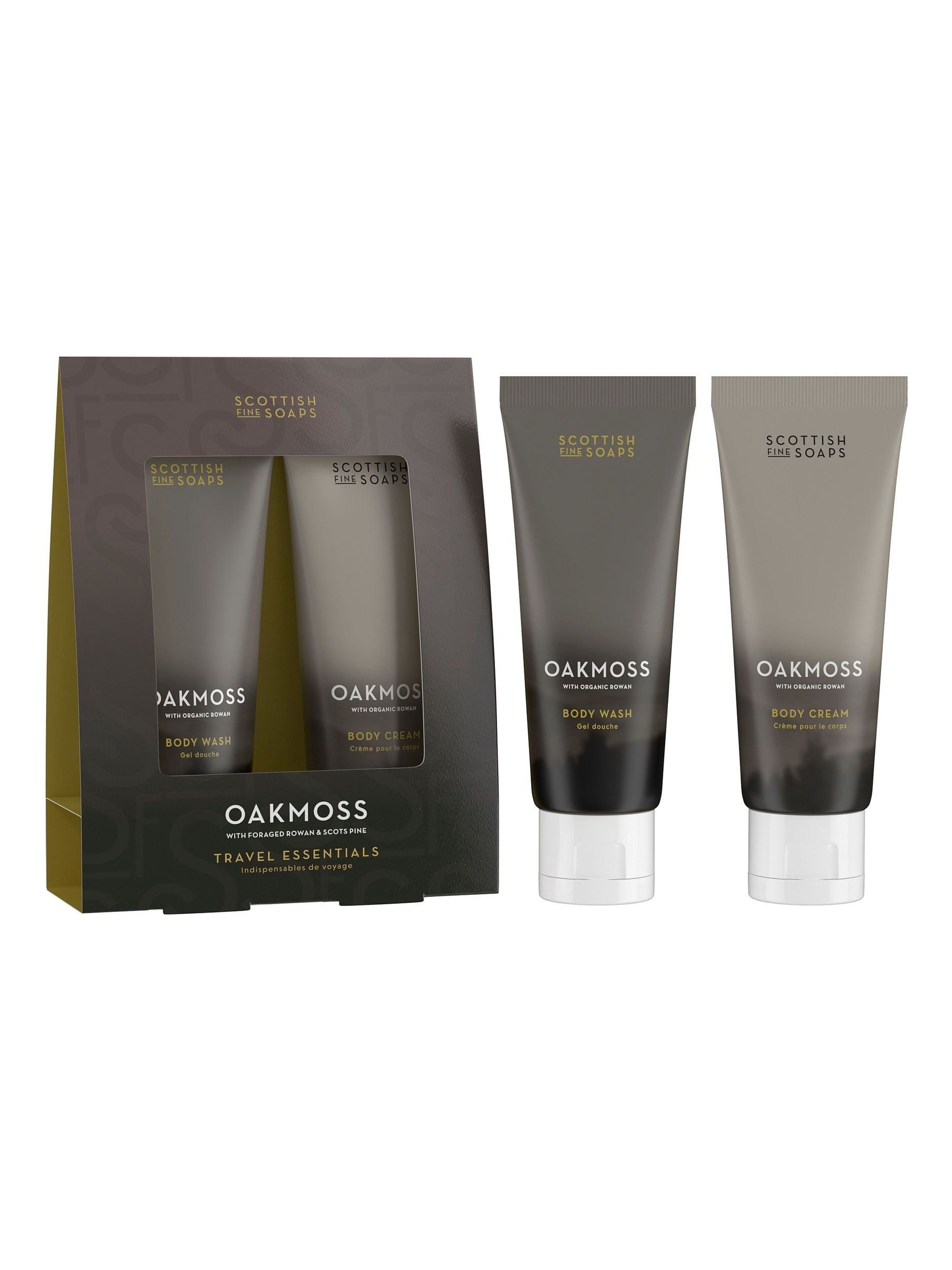 Scottish Fine Soaps Oakmoss travel essentials gift set (British brand)