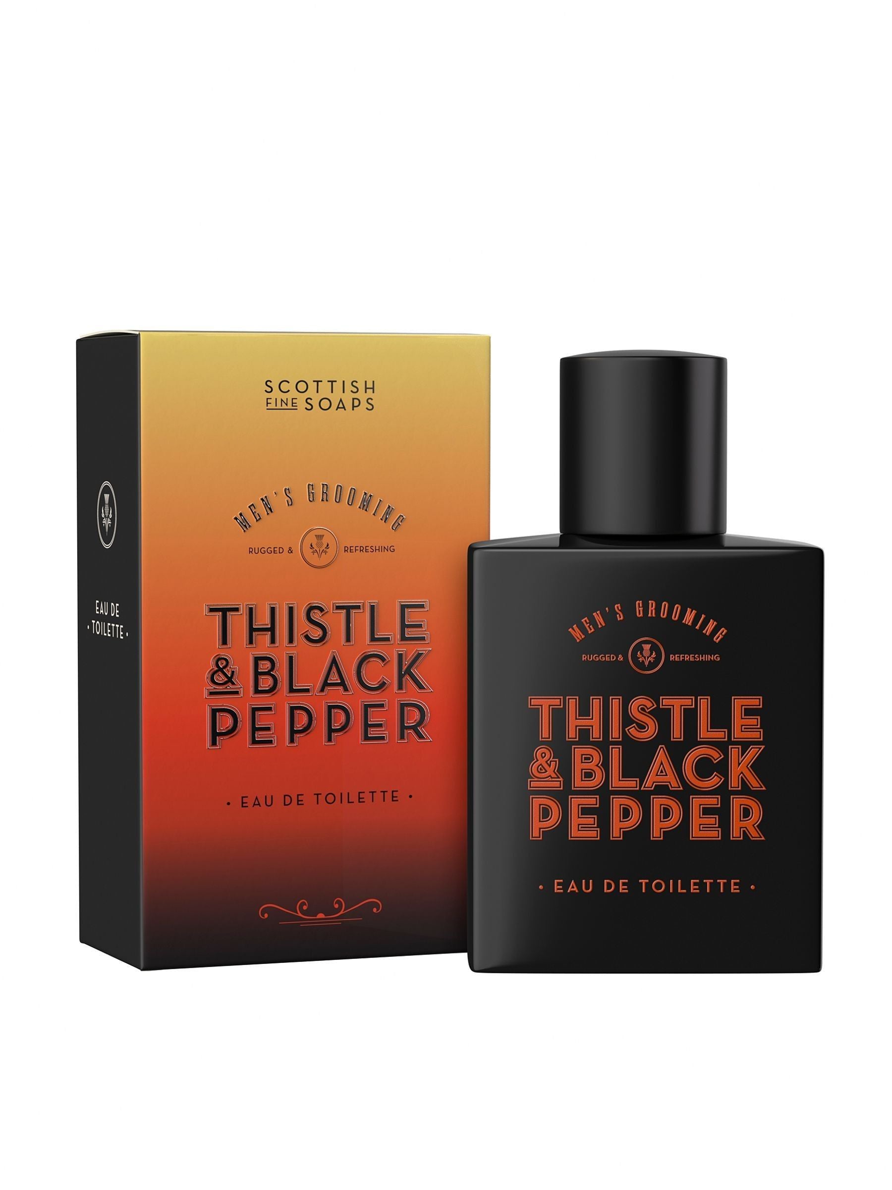 Scottish Fine Soaps Thistle Black Pepper Eau de Toilette 100ml (British brand)
