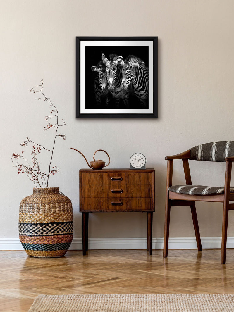 Brookpace Lascelles grey wall art frame 61x61cm - British product