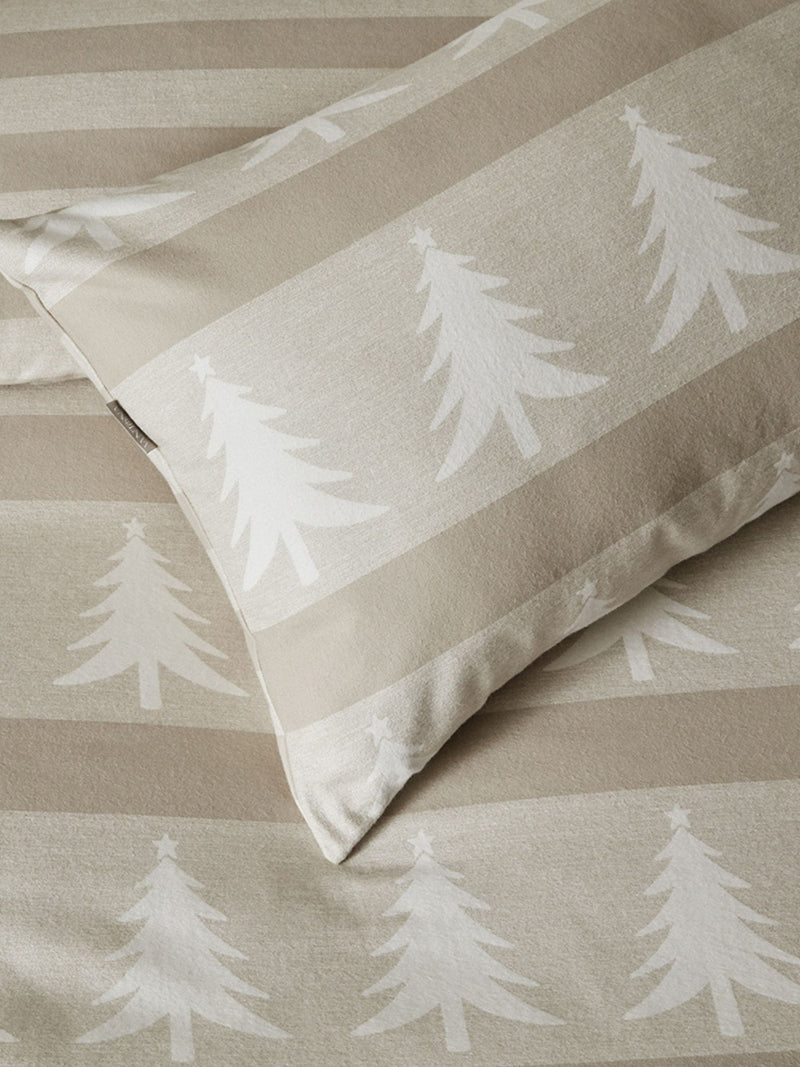 Vantona Natural Christmas Trees quilt cover set (British brand)