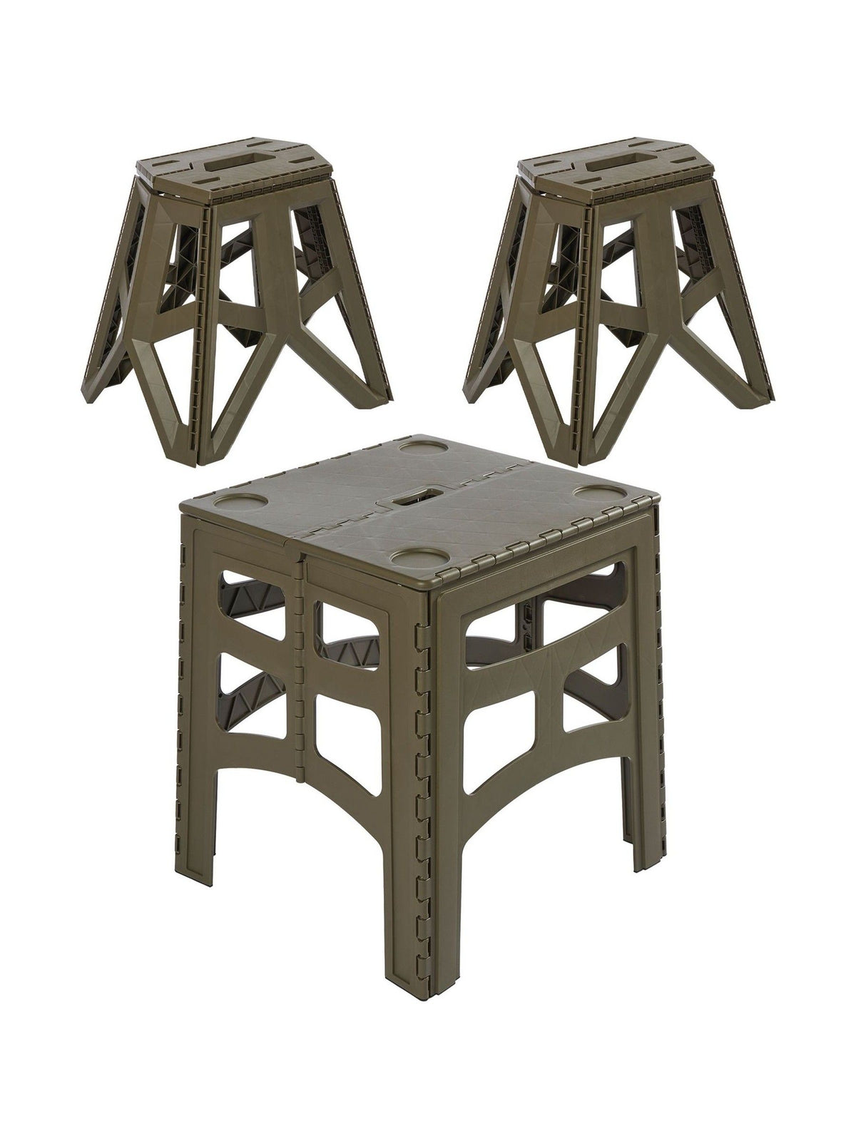 Keeeper Olive Tom and Timo foldable outdoor chairs and table set, UK version
