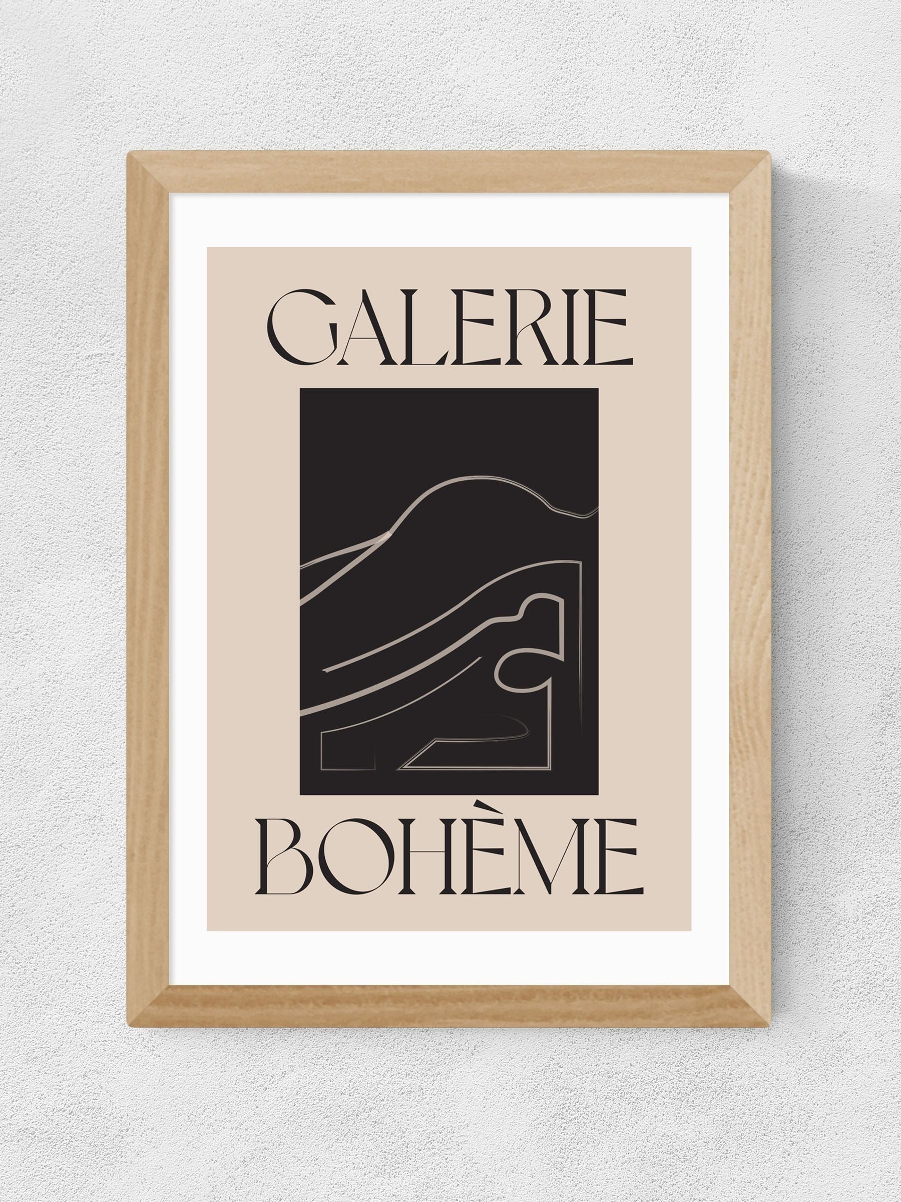 East End Prints Oak La Vie Boheme wall art print - British product