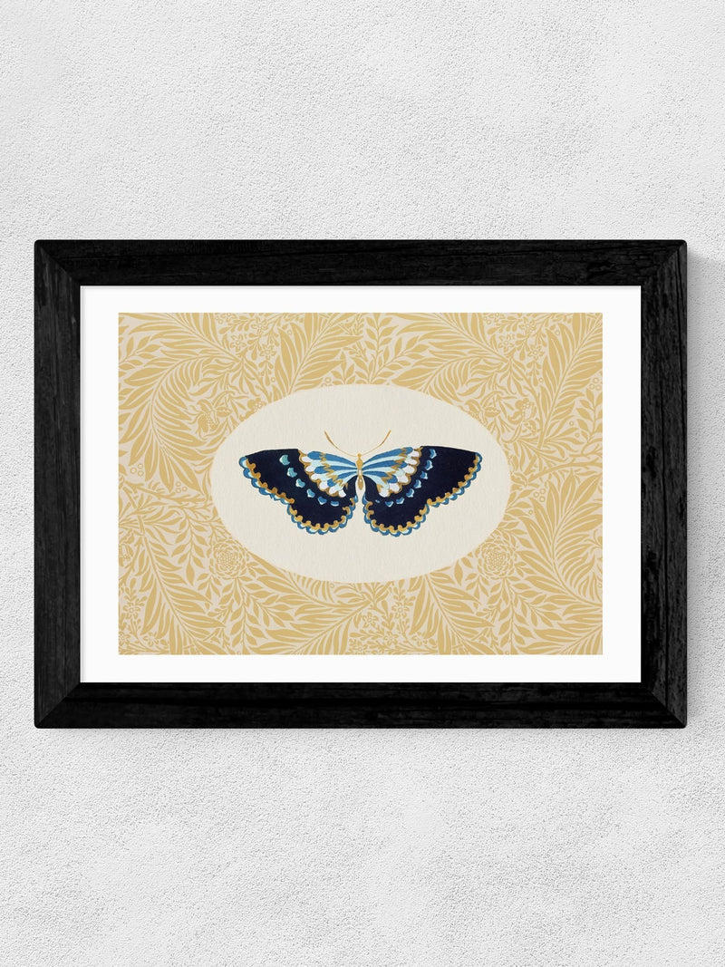 East End Prints Black Delicate Flutter Framed Art Print - British product
