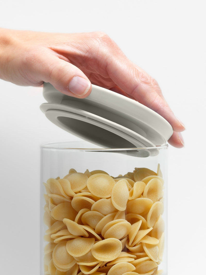 Brabantia transparent glass jars set of 3 0.3, 0.6 and 1.1 litre - British product