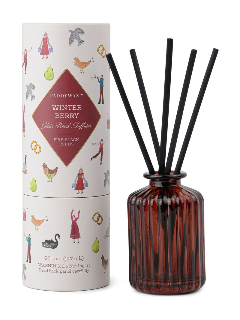 Paddywax Christmas 5fl oz147ml Ribbed Glass Diffuser