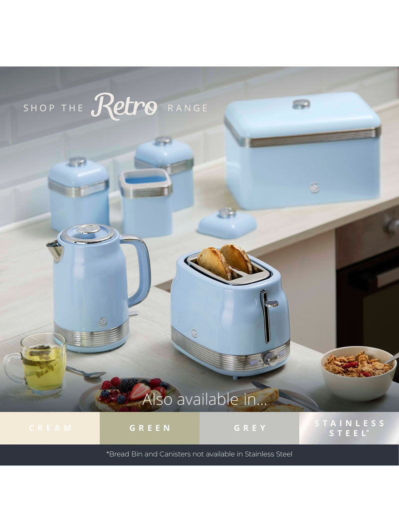 Swan Grey Retro Jug Kettle 1.7L (British brand)
