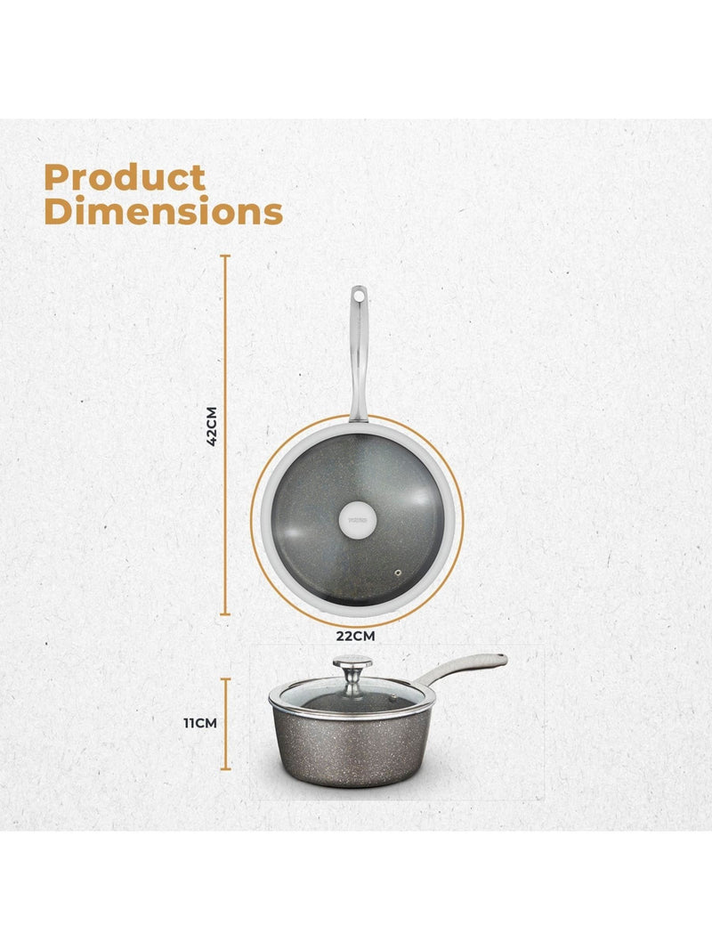Tower Graphite Cerastone Pro 22cm saucepan (British brand)