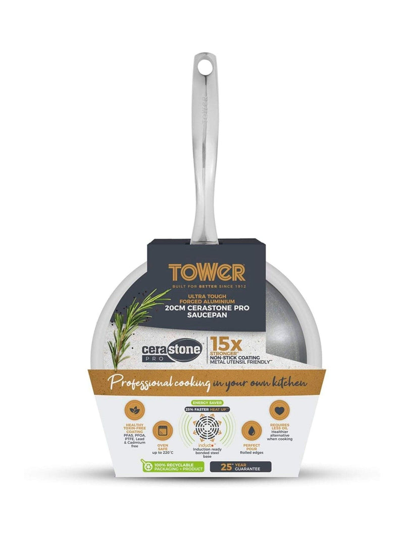 Tower Graphite Cerastone Pro saucepan 20cm (British brand)