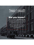 Swan Black Oval sensor bin 55L (British brand)