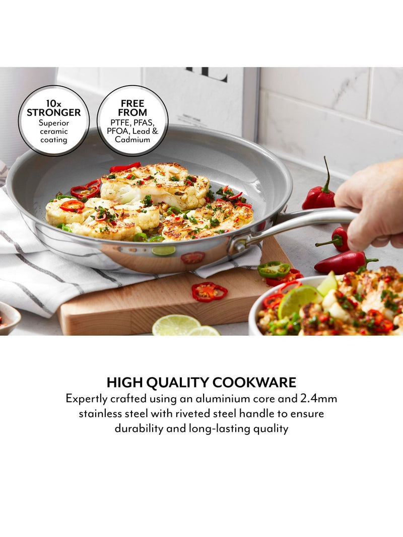 Sur La Table Stainless Steel TriPly 28cm frying pan (British brand)