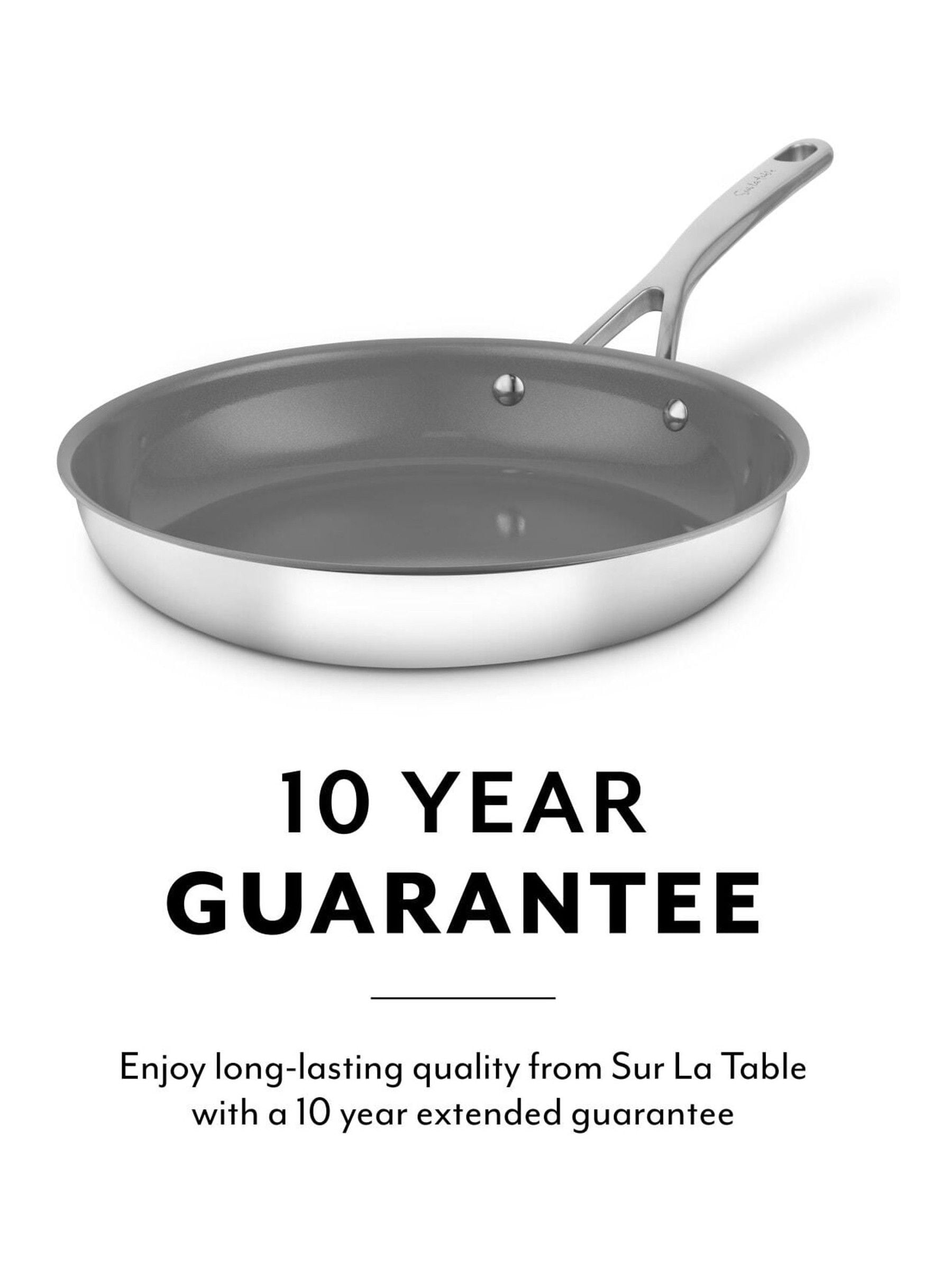 Sur La Table Stainless Steel TriPly 28cm frying pan (British brand)