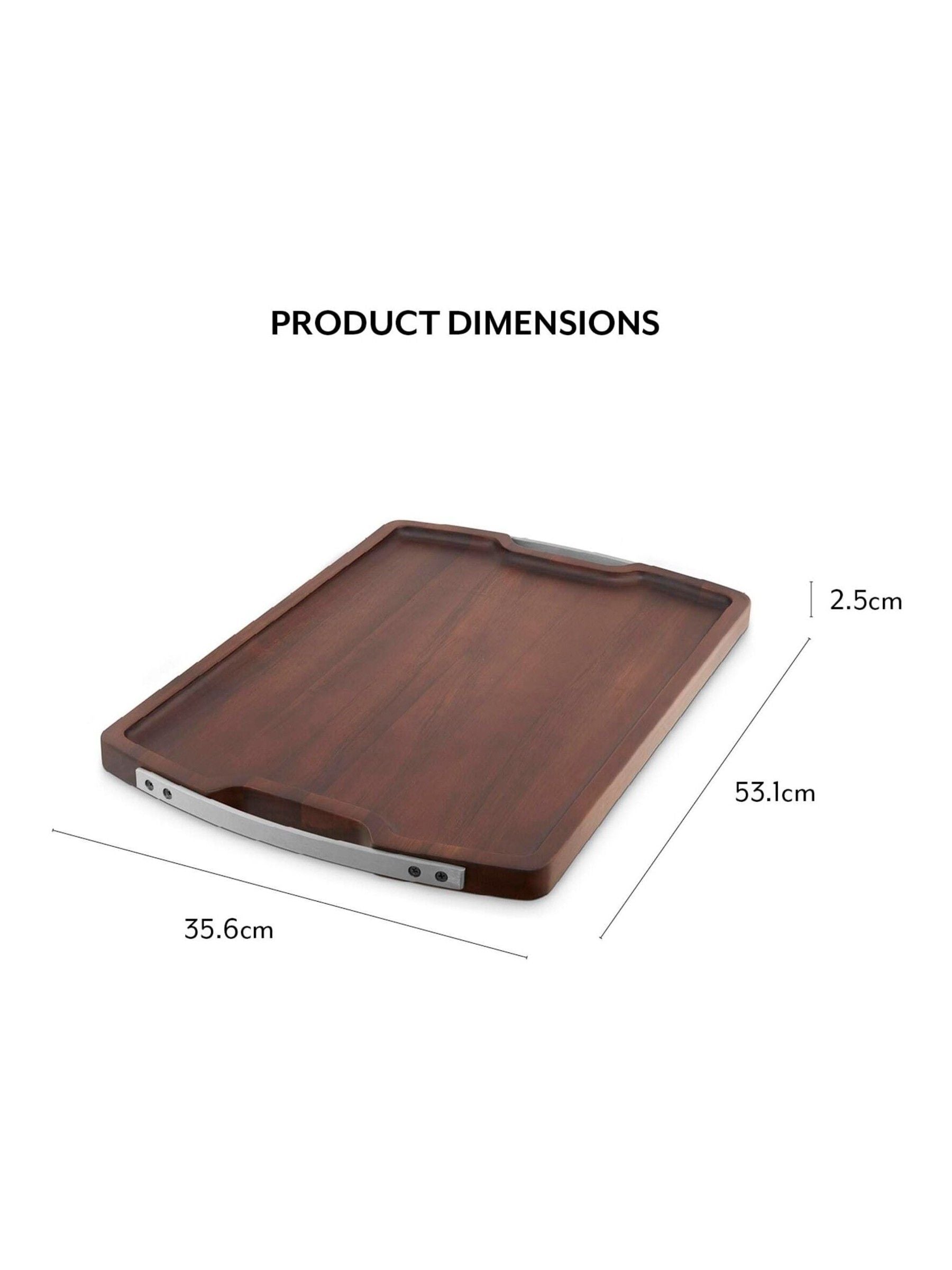 Sur La Table Walnut Rectangular Serving Tray