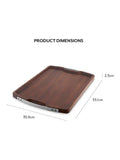 Sur La Table Walnut Rectangular Serving Tray