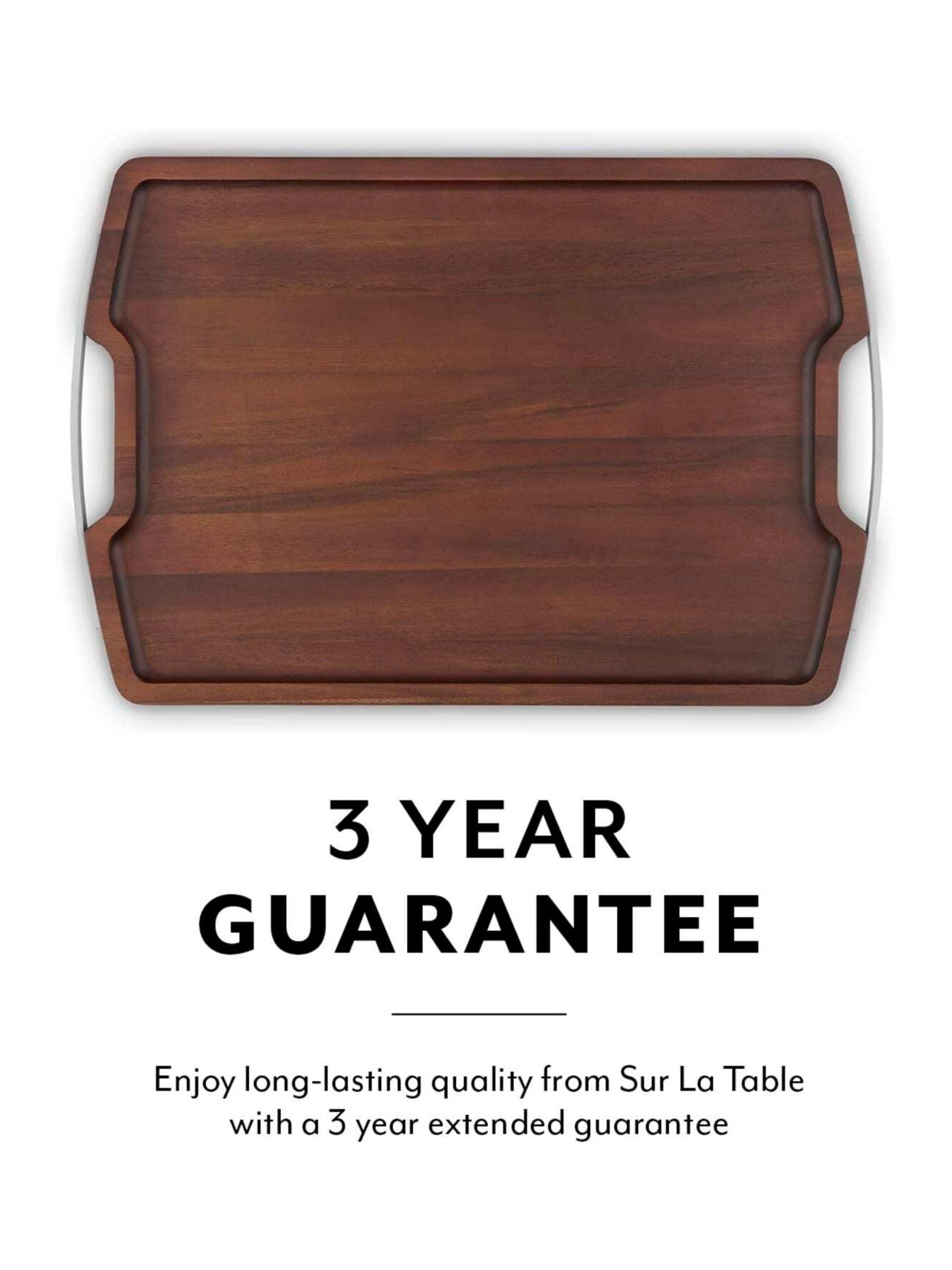 Sur La Table Walnut Rectangular Serving Tray
