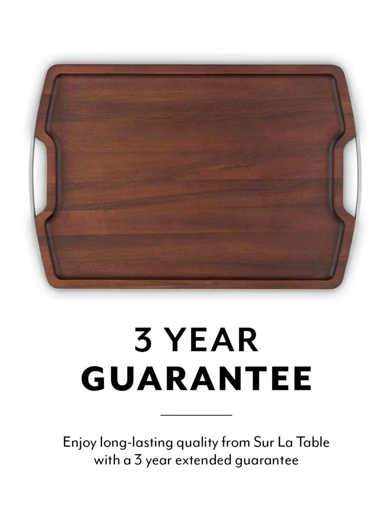 Sur La Table Walnut Rectangular Serving Tray