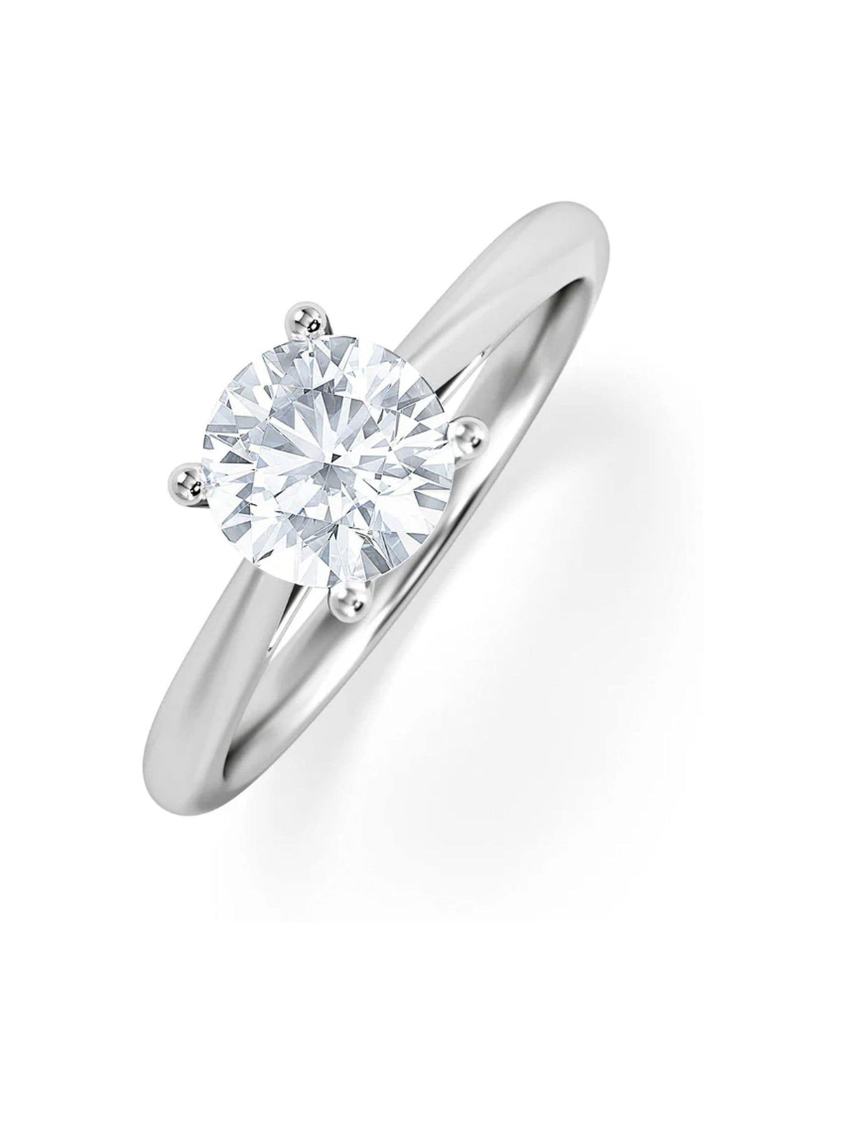 The Diamond Store Silver Elysia engagement ring 1.00ct (British brand)