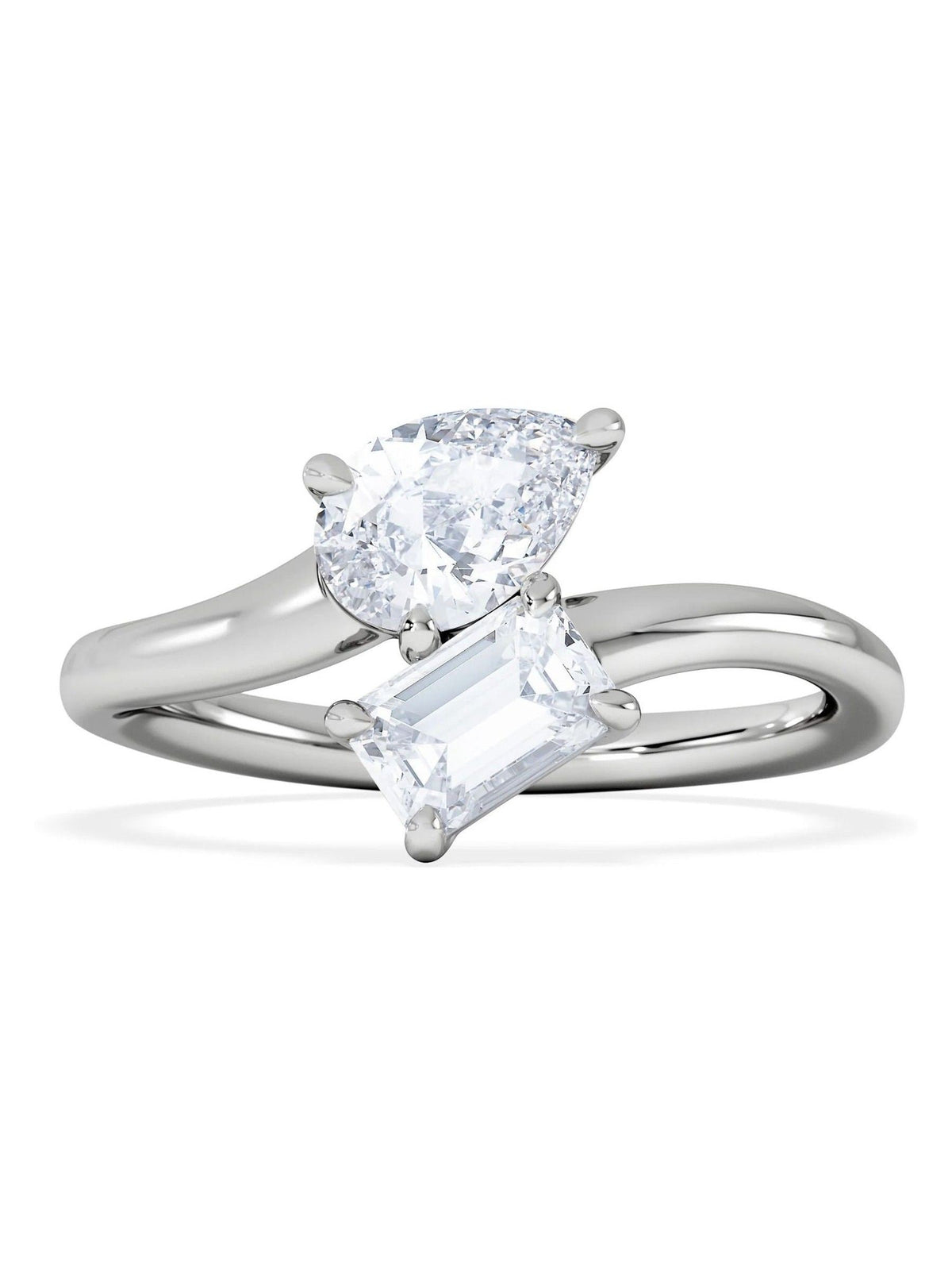 The Diamond Store Toi et Moi 1.00ct lab diamond engagement ring (British brand)