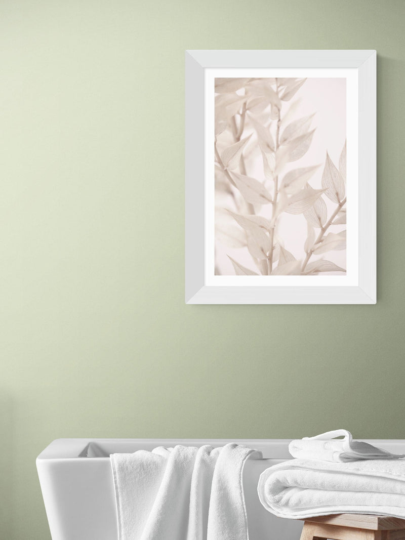 East End Prints White Dried Straws 3 art print - British product