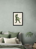 East End Prints Black Tyrannosaurus Rex art print - British product
