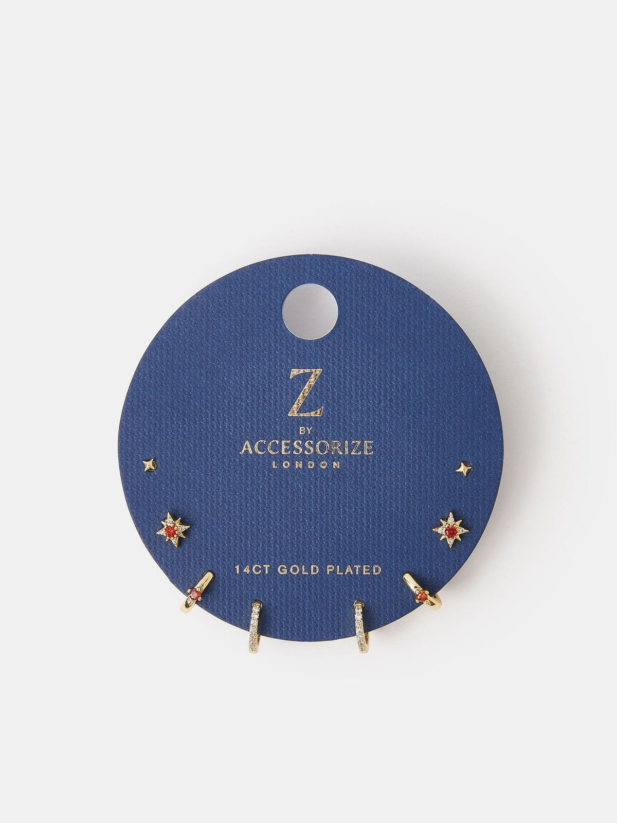 Accessorize celestial earrings with birthstones - British product