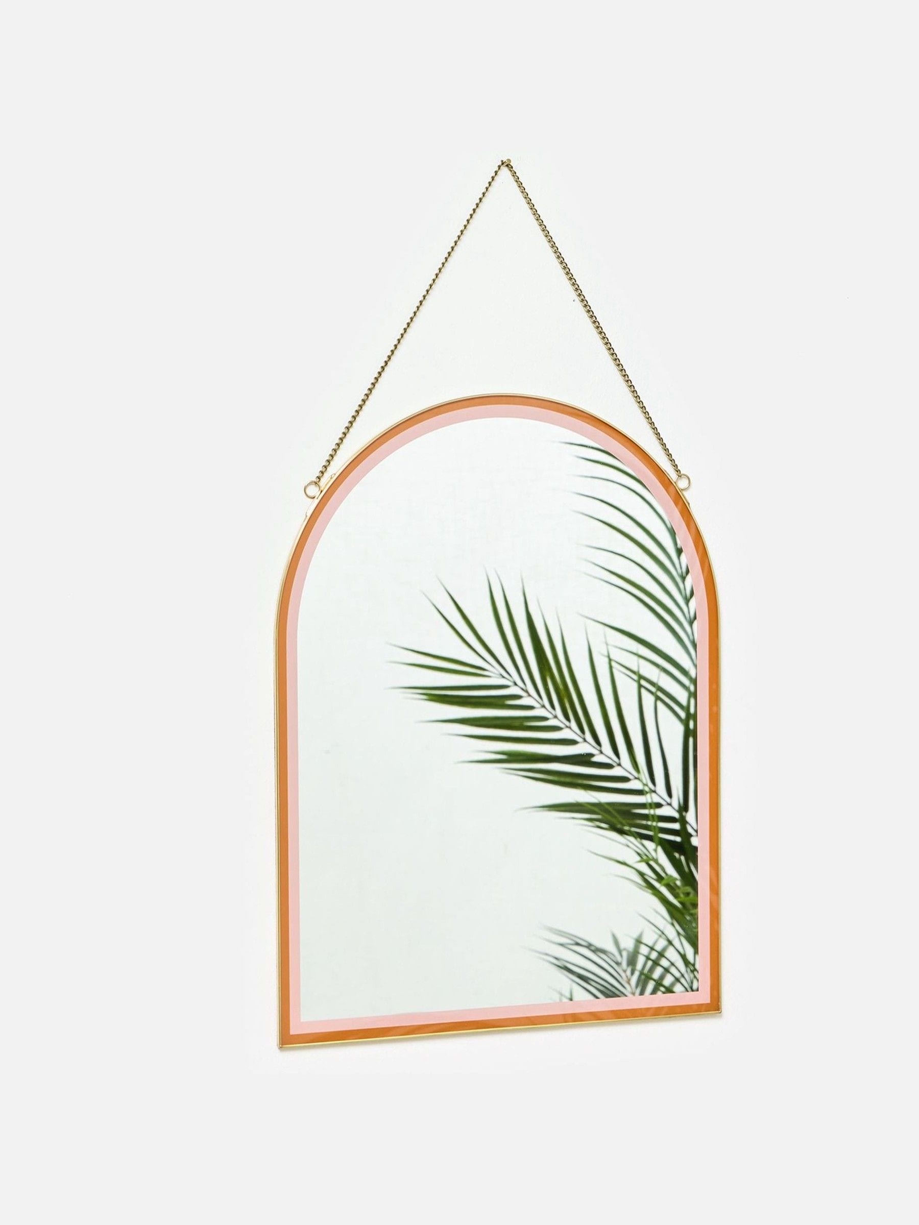 Oliver Bonas Gold Hanging Arch Mirror