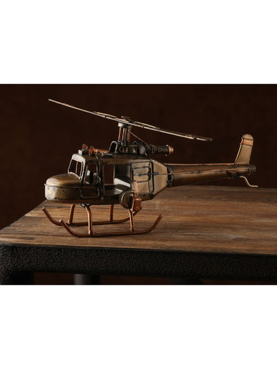 Harvey Makin Bronze Helicopter Ornament