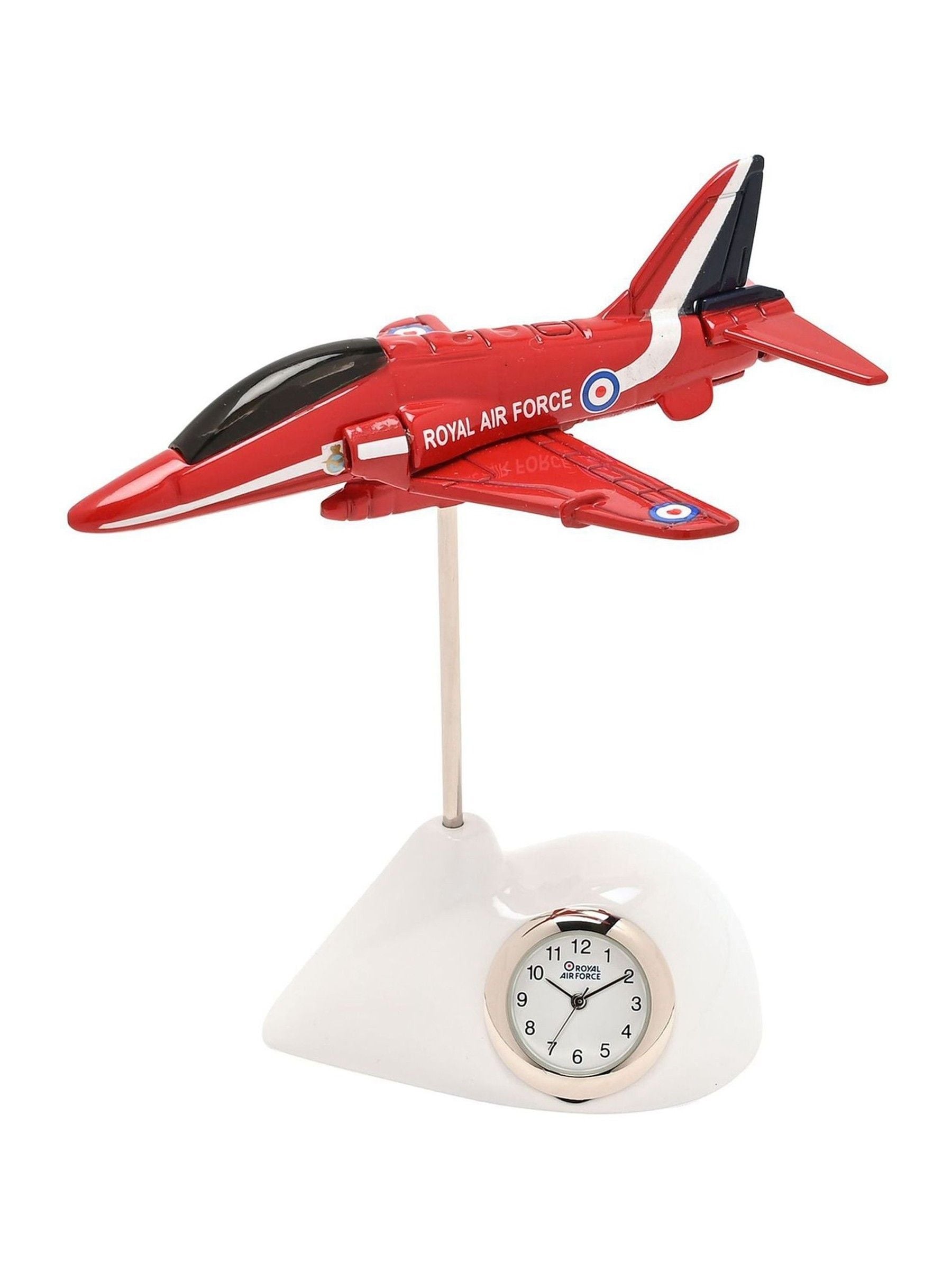 Widdop Red RAF miniature clock (British brand)