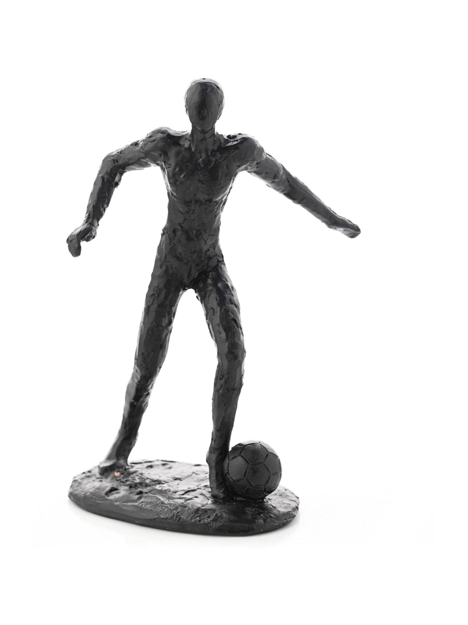 Harvey Makin black footballer figurine 22.5cm height, UK version