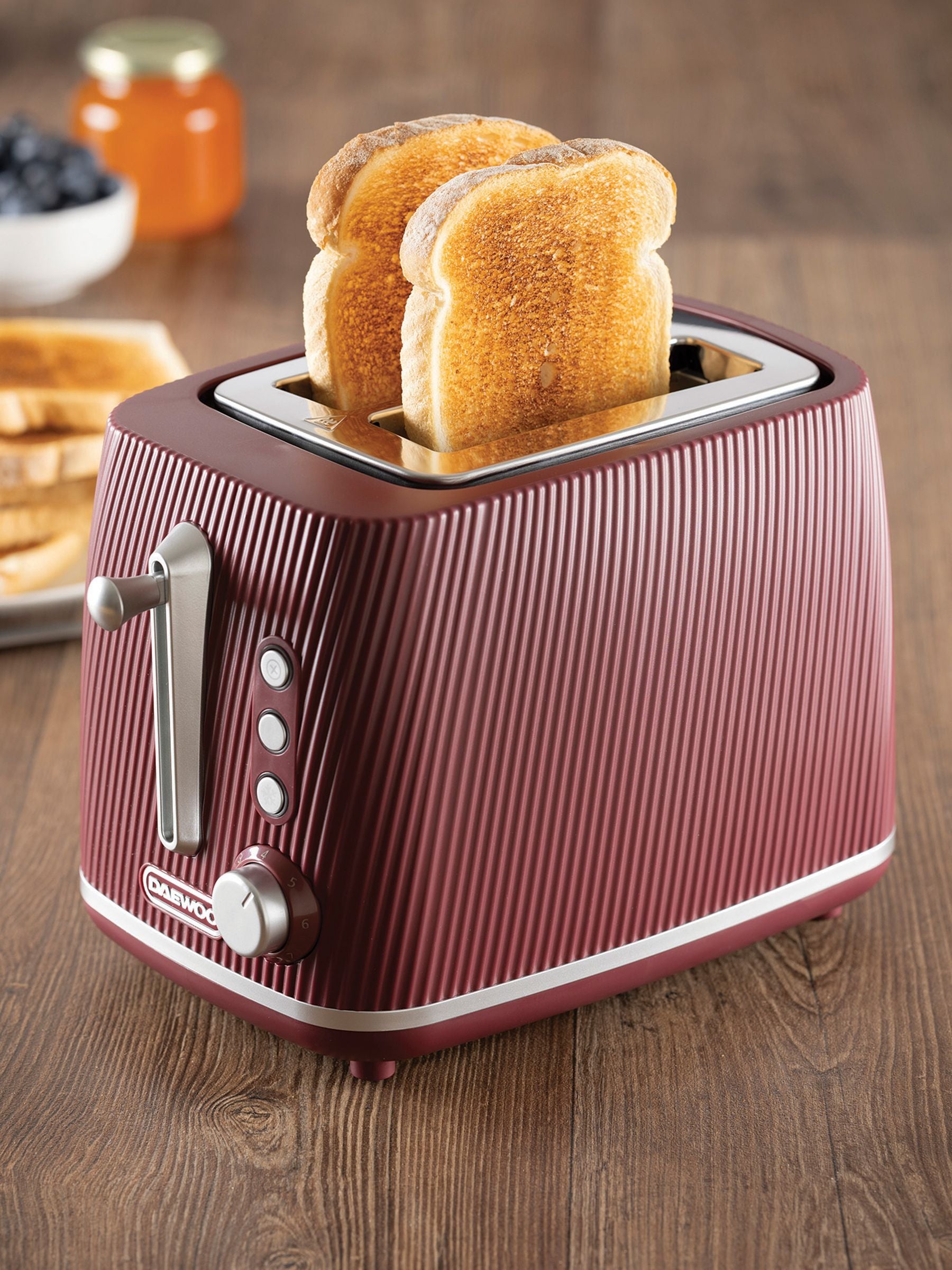 Daewoo Ruby Cascade 2 Slice Toaster